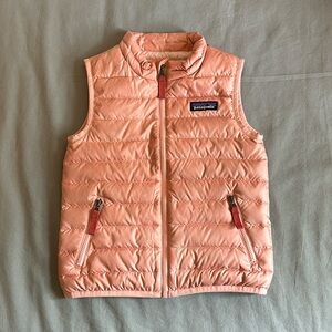 Patagonia youth girls baby down sweater vest puffer pink 3T